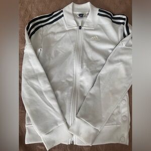 Black and white adidas jacket